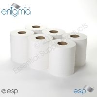 Enigma Centrefeed Roll Pure White 6 Pack