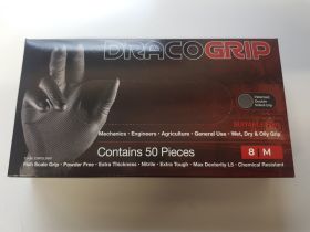 Draco Grip Gloves Size Medium box of 50