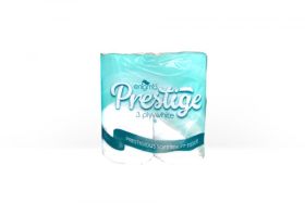 PRE21 Enigma Prestige 3Ply White Toilet Roll 4 Pack