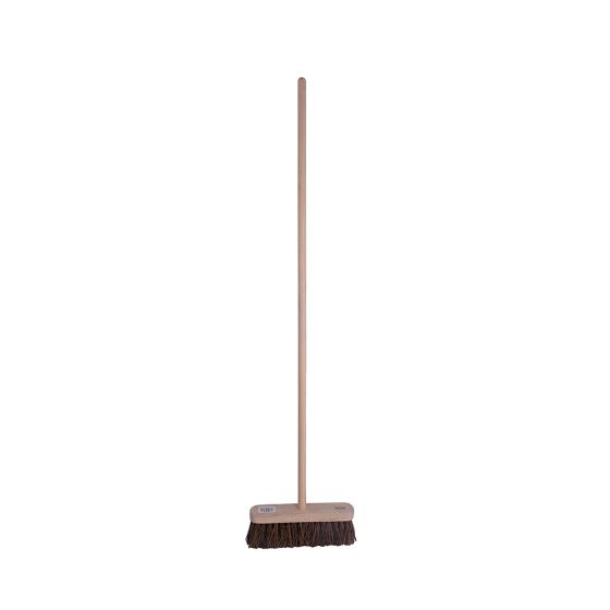 10" Wooden Broom Soft Bristles & 47" Handle